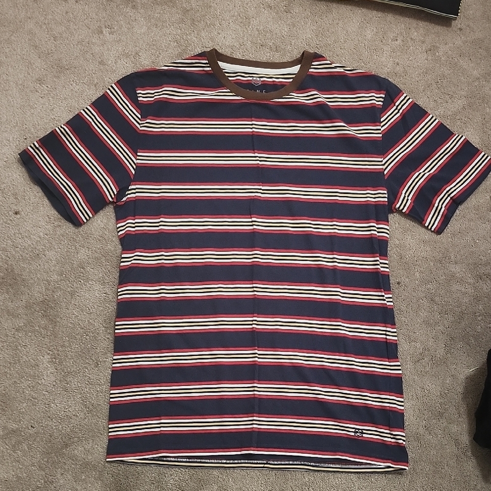 Striped T-Shirt with Red and Blue
